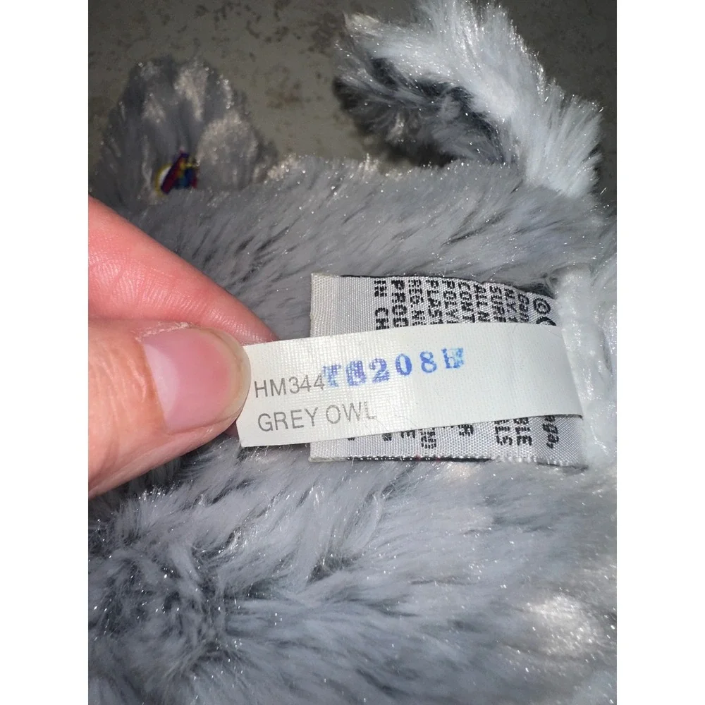 Ganz Webkinz Grey Owl Plush Stuffed Animal Bird No Code Grey White Collectible‎